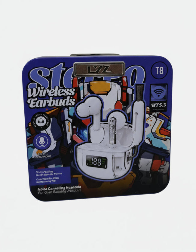 Audífonos Inalámbricos Bluetooth TWS BT-08 Transparente